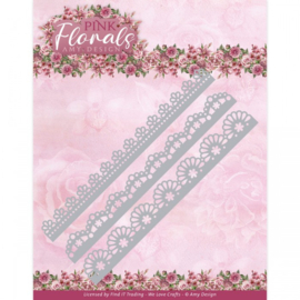 Dies - Amy Design - Pink Florals - Floral Border - ADD10312