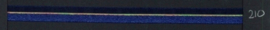 9mm lint Organza/Satijn - Donker Blauw - 1 meter