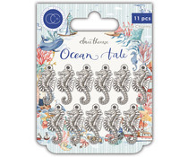Craft Consortium Ocean Tale Metal Charms Seahorse (CCMCHRM033)