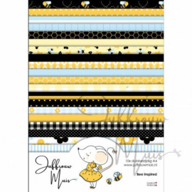 Juffrouw Muis - Cardstock Paperpad A4 formaat - Bee Inspired