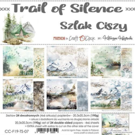 Craft O' Clock - Trail Of Silence - Paper Collection Set - 20.3 x 20.3 cm