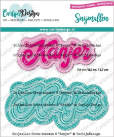 Snijmallen Grote Teksten 6 Kanjer (CDSN-0205)
