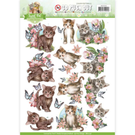 SB10196 Uitdrukvel A4 - Sweet Pets - Amy Design