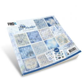 BBPP10022 Paperpack - Berries Beauties - Blue Meadow 20 x 20 cm