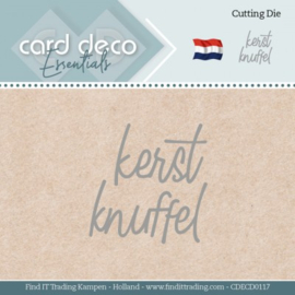 CDECD0117 Snij- en embosmal - Kerst Knuffel  - Card Deco