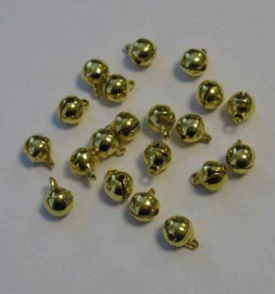 Belletjes Goud 6mm - 20 stuks - Hobby Crafting