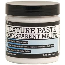 INK44727 Ranger Texture Paste 4oz Transparent Matte - PAKKETPOST!!!