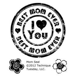 I love you Best Mom for ever - Clearstempel - Technique Tuesday