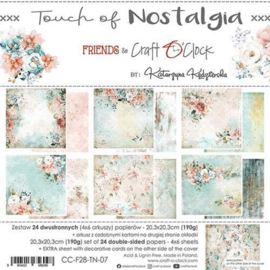 Craft O' Clock - Touch of Nostalgia - Paperpad 20.3x20.3 cm - CC-F28-TN-07