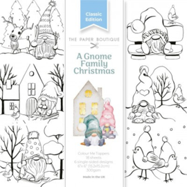 PB2130 The Paper Boutique A Gnome Family Christmas 6x6 Colour Me Toppers Pad