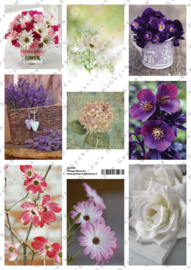 GH3229 Vintage vel - Bloemen - Gerda's Hobbyshop