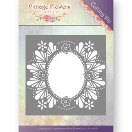 JAD10032 Snij- en embosmal - Vintage Flowers - Jenine's Art