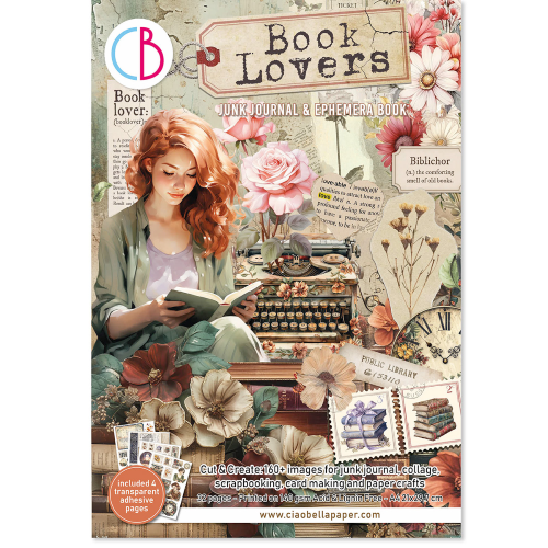 Book Lovers A4 Junk Journal Ephemera Book (32pcs) (CBB005)