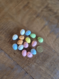Eitjes kleur mix - lichtgewicht styropor - 15 stuks