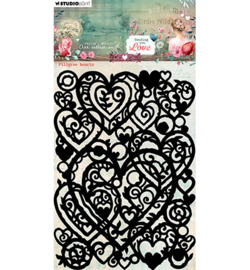 JMA-SYL-MASK315 - Filigree Hearts Sending You Love nr.315