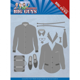 YCD10204 Dressed To Impress - Workers - Big Guys Cutting Die By Yvonne Creations