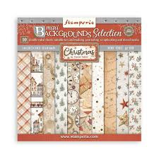 Gear up for Christmas 8x8 Inch Paper Pack Maxi Backgrounds Selection (SBBS111)