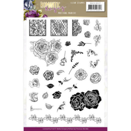 PMCS10047 Clearstempel - Romantic Roses - Marieke Design