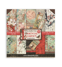 SBBS09 - Stamperia scrapbookingblok klein 20,3x20,3 cm – Oriental Garden