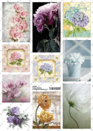 GH3186 Vintage vel - Bloemen - Gerda's Hobbyshop