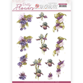 SB10498 Stansvel A4 - Pretty Flowers - Marieke Design