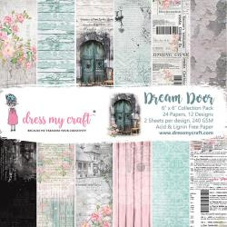 Paperpad 15x15cm - Dream Door - 24 vel dubbelzijdig -Dress my Craft