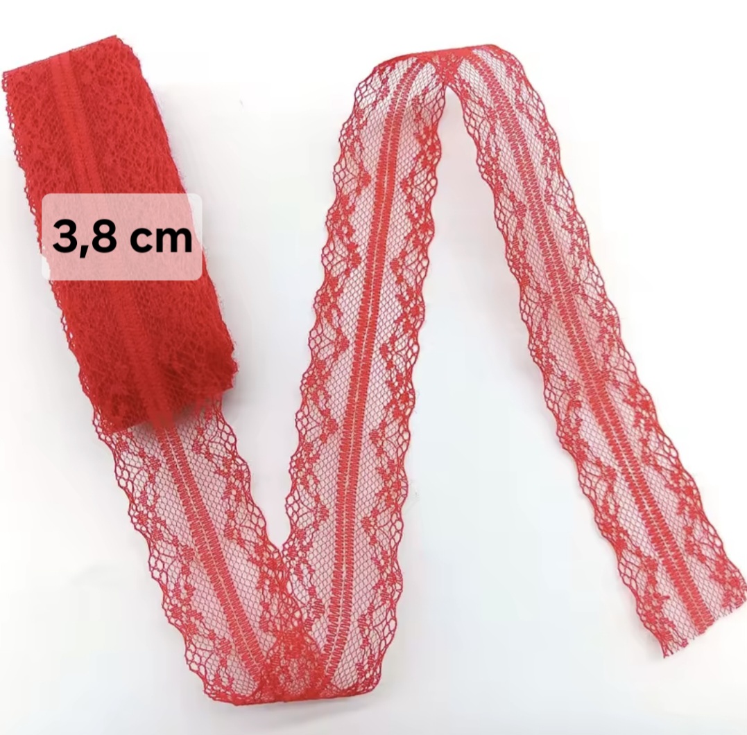 Kant Rood 3,8cm - per meter