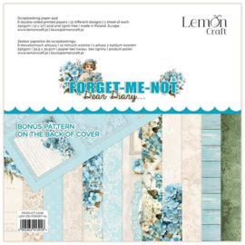 LemonCraft - Dear Diary - Forget-me-Not - Paper Pad 30.5x30.5 cm - LEM-DD-FORGET-01 - PAKKETPOST!