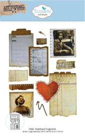 2368 ECD - Art Journal Specials - Beautifully Worn - Die Notebook Fragments
