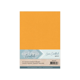 65 Apricot - Linnen Karton A5 - 10 stuks - 240 gram - Card Deco