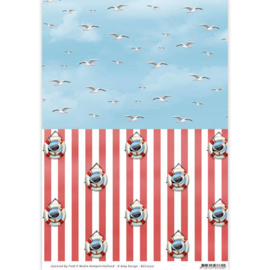 BGS10031 Basispapier A4 - Maritime - Amy Design