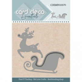 Card Deco Essentials - Mini Dies - 70 - Santa's Sledge - CDEMIN10070