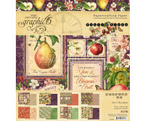 4501999 Paperpad 8x8inch - Fruit & Flora- Graphic45
