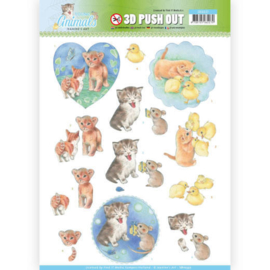 SB10337  Uitdrukvel A4 - Young Animal serie - Jeanine's Art