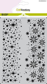 185070/1302 CraftEmotions Mask stencil losse sterren kristallen A5