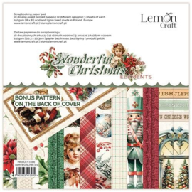 LemonCraft - Wonderful Christmas - Paper Pad Elements 20.3x20.3 cm - LEM-WONCHRI-03