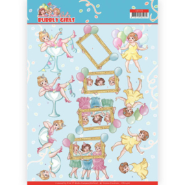 CD11476 3D Knipvel A4  - Bubbly Girls - Yvonne Creations