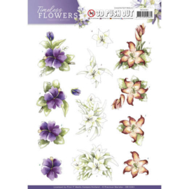 SB10261 Stansvel A4 - Timeless Flowers - Marieke Design