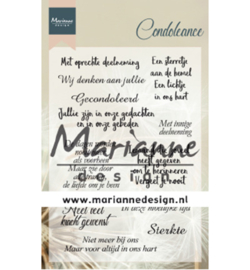 CS1041 Clearstempel Condoleance - Marianne Design