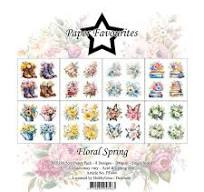 Floral Spring 12x12 Inch Paper Pack (PF484) - PAKKETPOST!