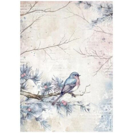DFSA4973 Stamperia - Create Happiness - Dewdrops - A4 Rice Paper - Bird