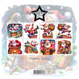 PF515 Paper Favourites 15x15 cm Funny Santa