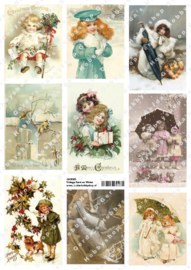 GH3065 Vintage vel - Winter/Kerst - Gerda's Hobbyshop