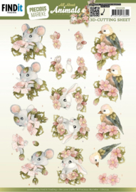 CD12129 3D Cutting Sheets - Precious Marieke - All About Animals - All About Pink