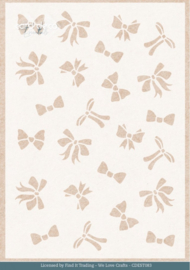 CDEST083 Stencil - Card Deco Essentials - Golden Whisper - Golden Bows A5