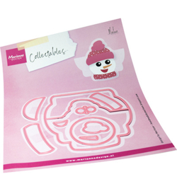 COL1557 - Bagtopper Snowman by Marleen