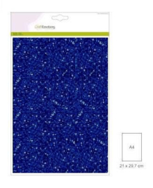 0120 CraftEmotions glitterpapier 5 vel blauw +/- 29x21cm 120gr