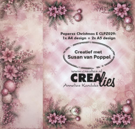 CLPZ029 Crealies - Designpapier Creatief met Susan van Poppel - Paperzz Christmas E