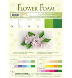 25.4100 Flower Foam - 6 vellen A4 0.8mm - Leane Creatief