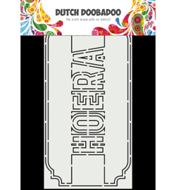 470.713.863 - Card Art Slimline Hoera - Dutch Doobadoo